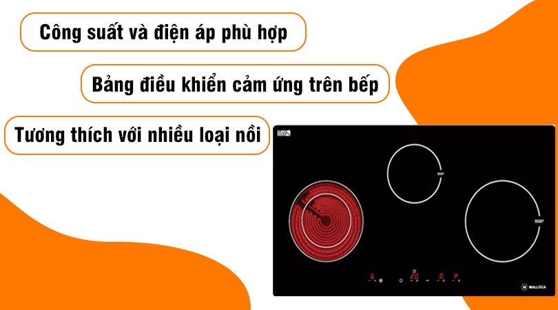 Chức năng nếp điện từ Malloca MH-03IRB SB